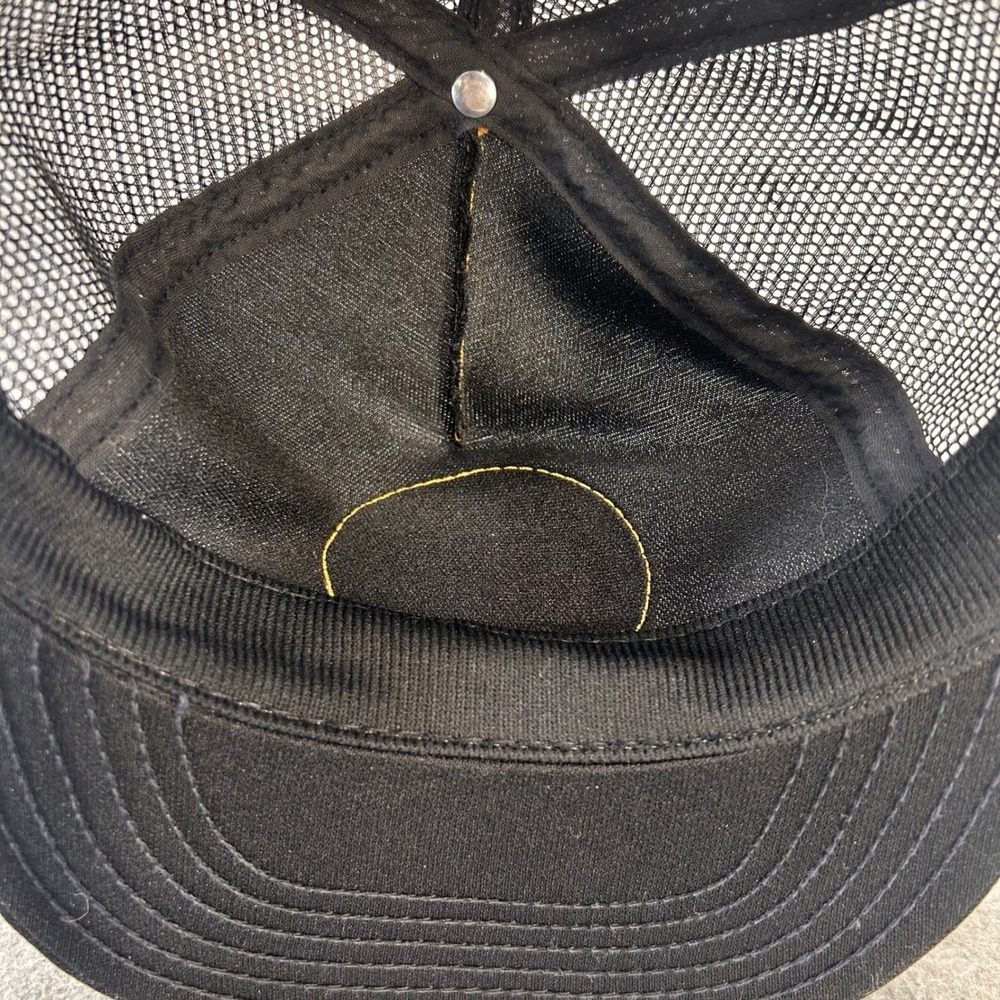 NRA Seal Logo Mens Black NRA Trucker Hat Scrambled Eggs Vintage USA OSFA - Picture 11 of 14
